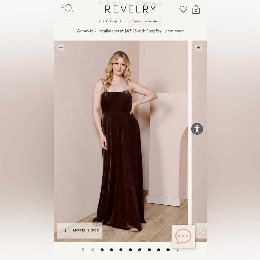 Revelry Nova Velvet Dress in Mahogany